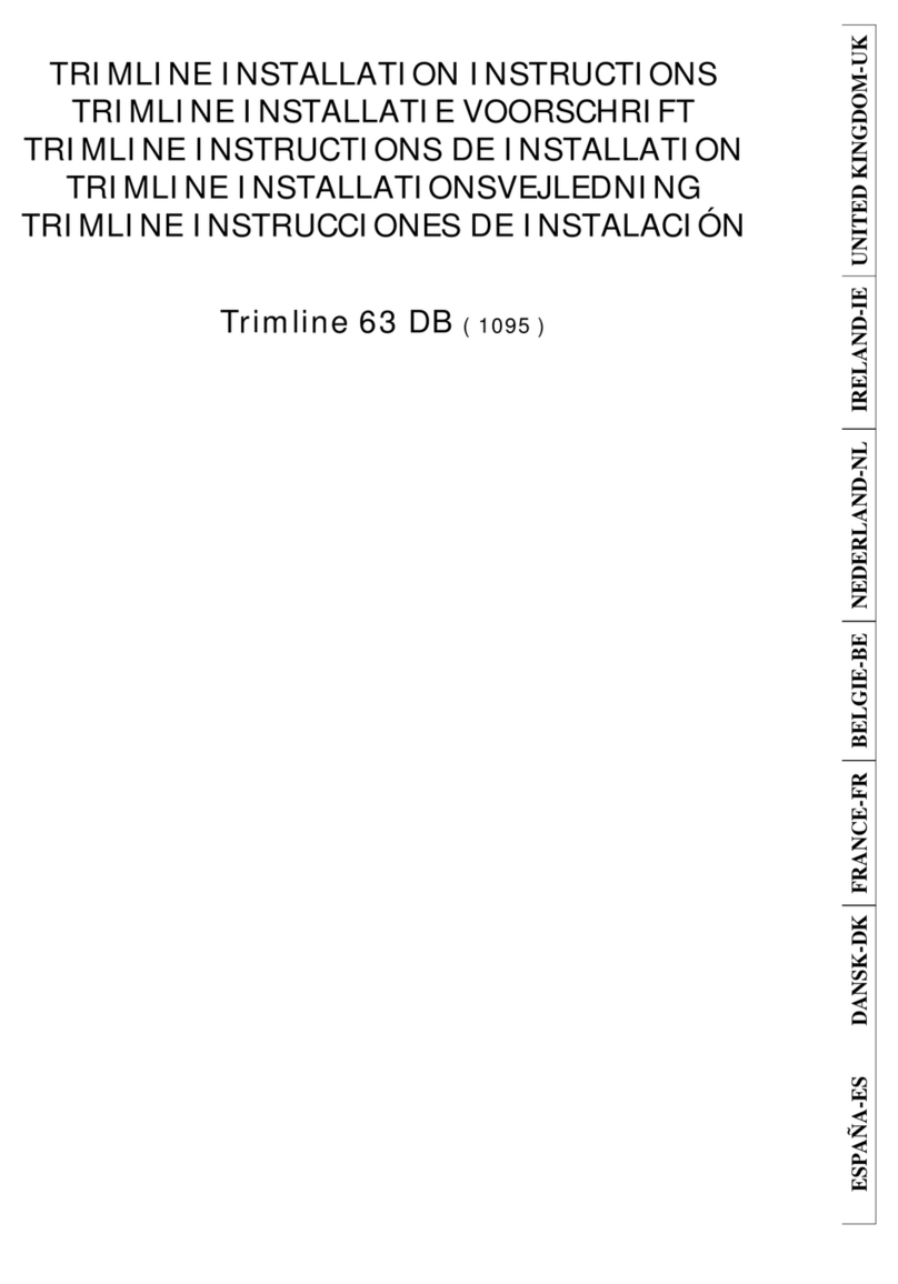 Thermocet Trimline 63 DB installation instructions Thermocet Trimline 63 DB installation instructions