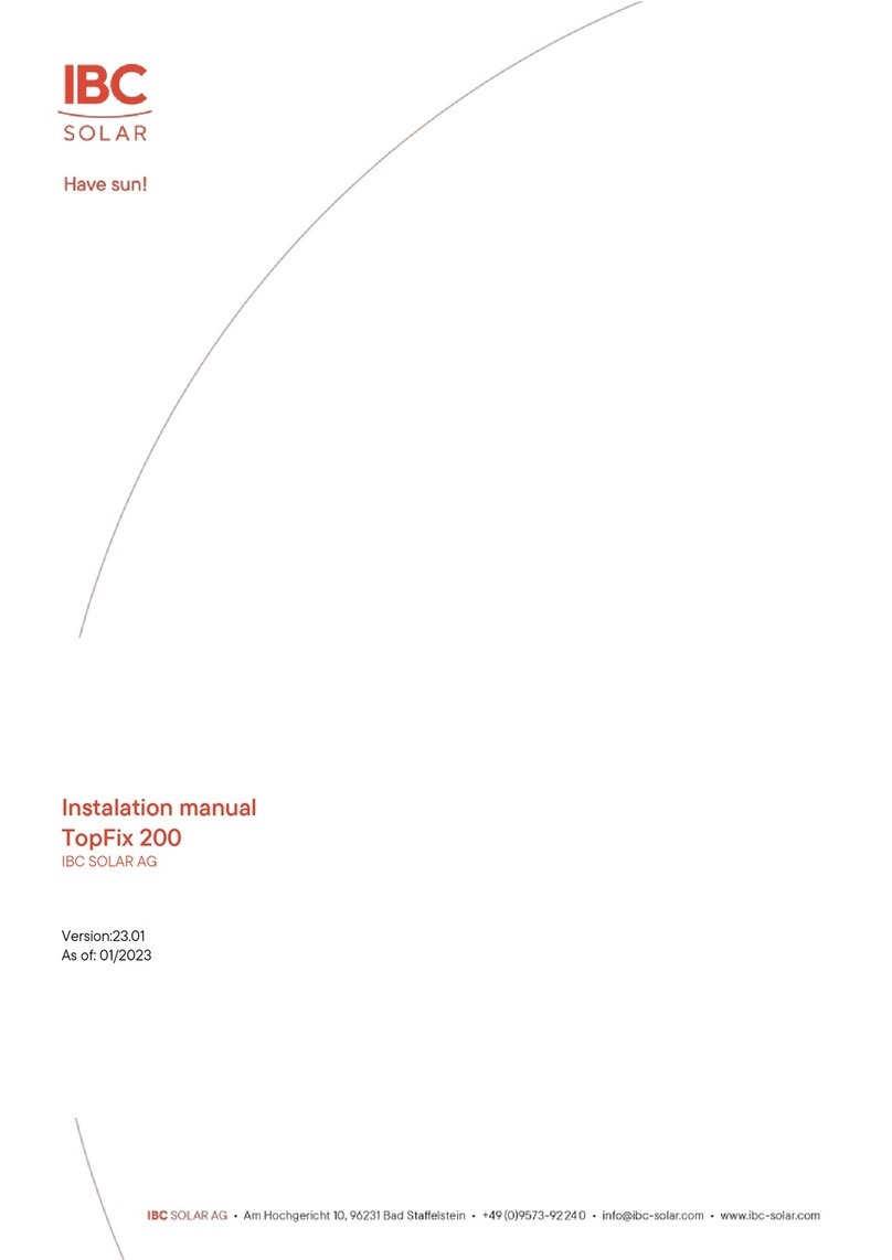 IBC SOLAR TopFix 200 User manual