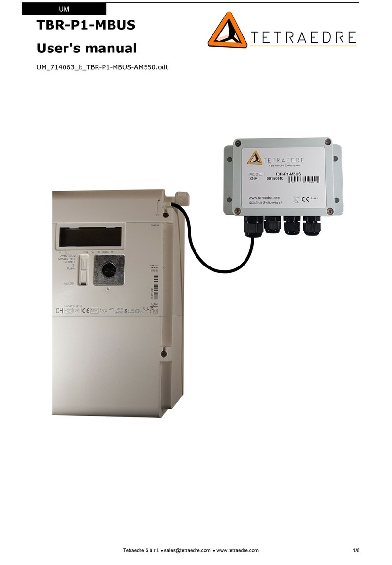 TETRAEDRE TBR-P1-MBUS user manual