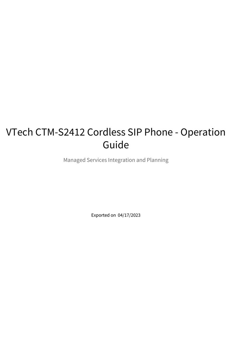 V-tech CTM-S2412 Operation guide