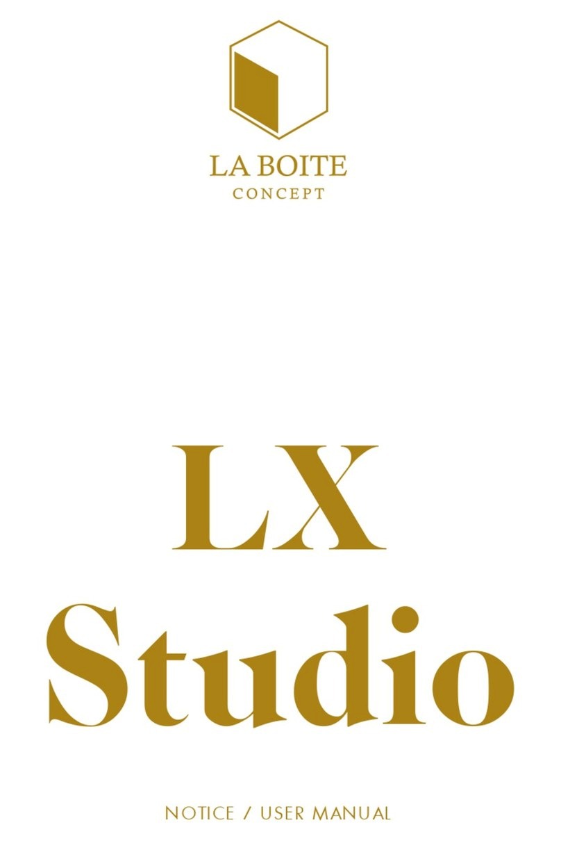 La Boite Concept LX Notice/User Manual
