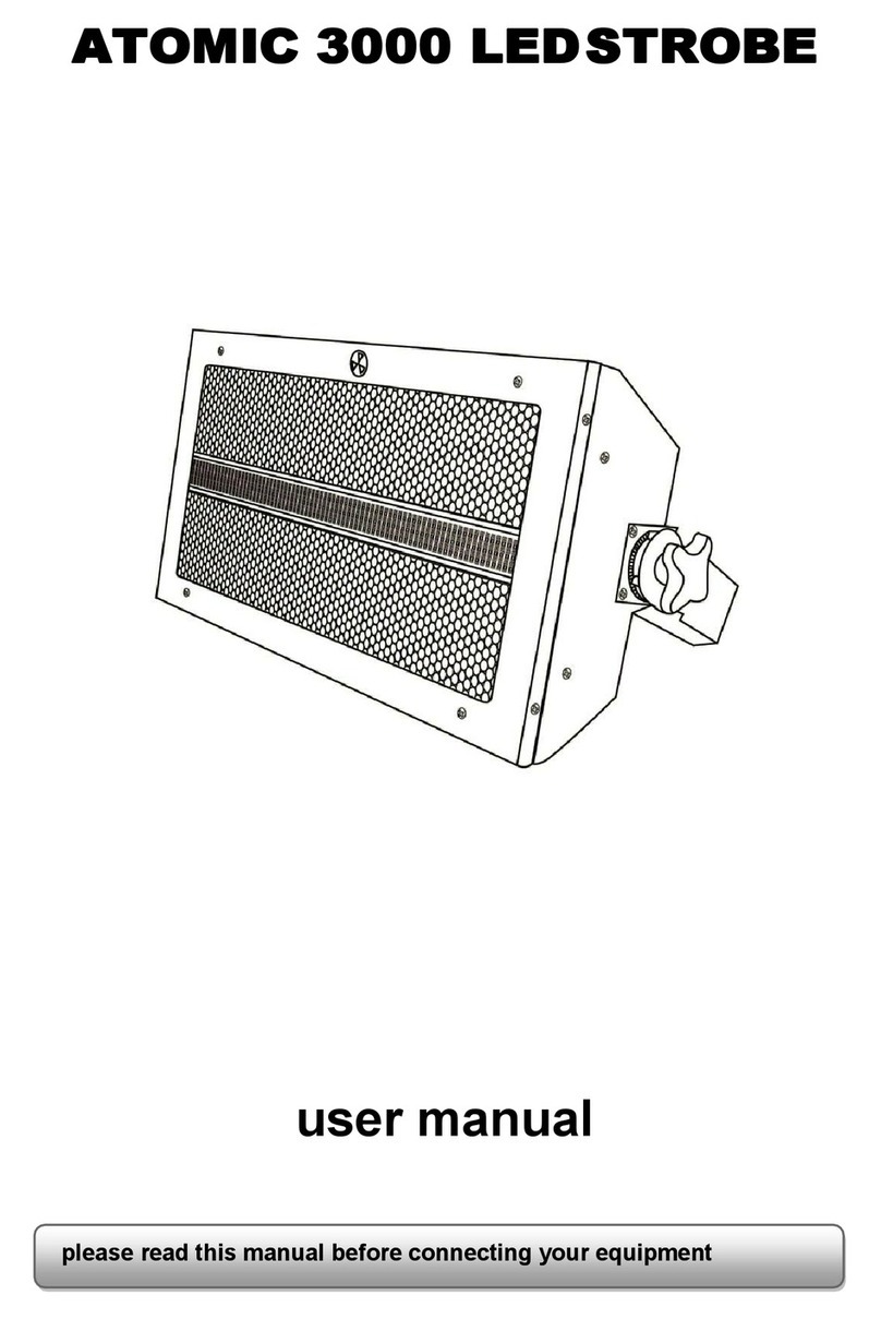 Atomic 3000 LEDSTROBE user manual
