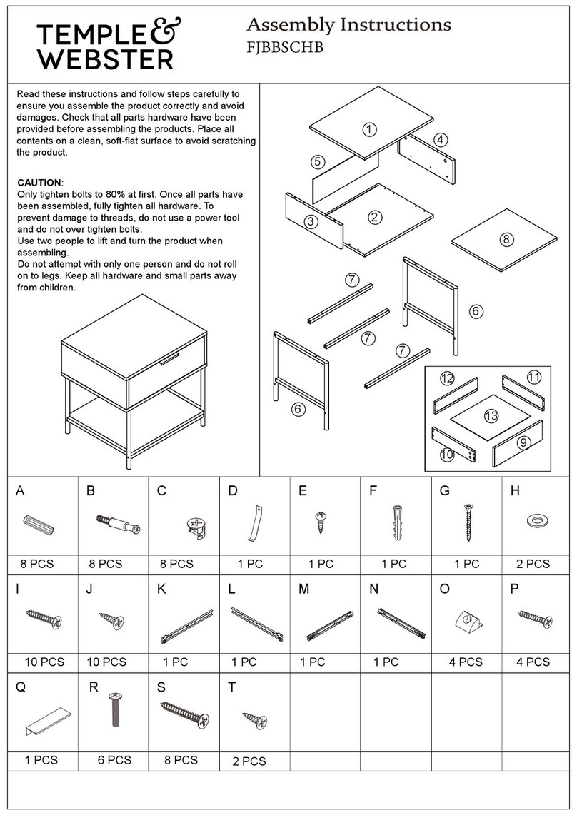 TEMPLE & WEBSTER Baxter FJBBSCHB Assembly instructions