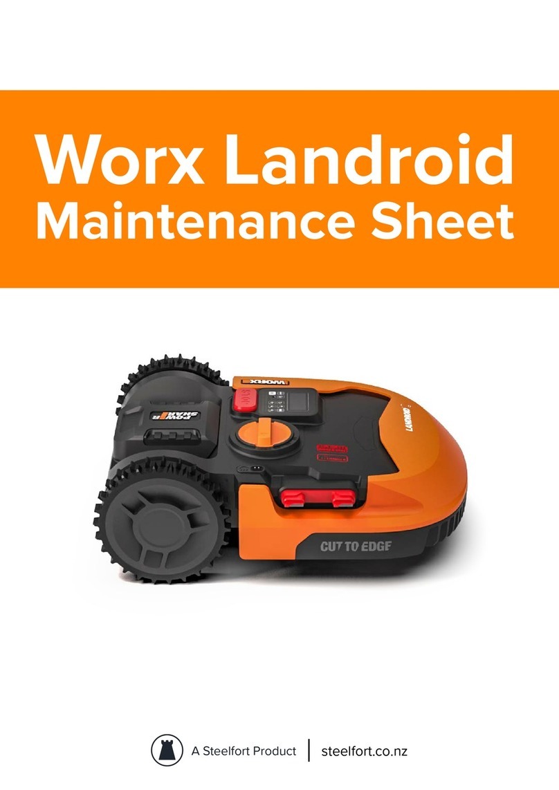 Worx Landroid Maintenance sheet