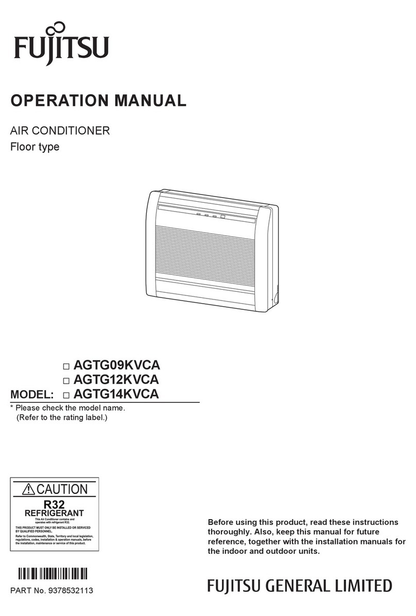 Fujitsu AGTG09KVCA User manual