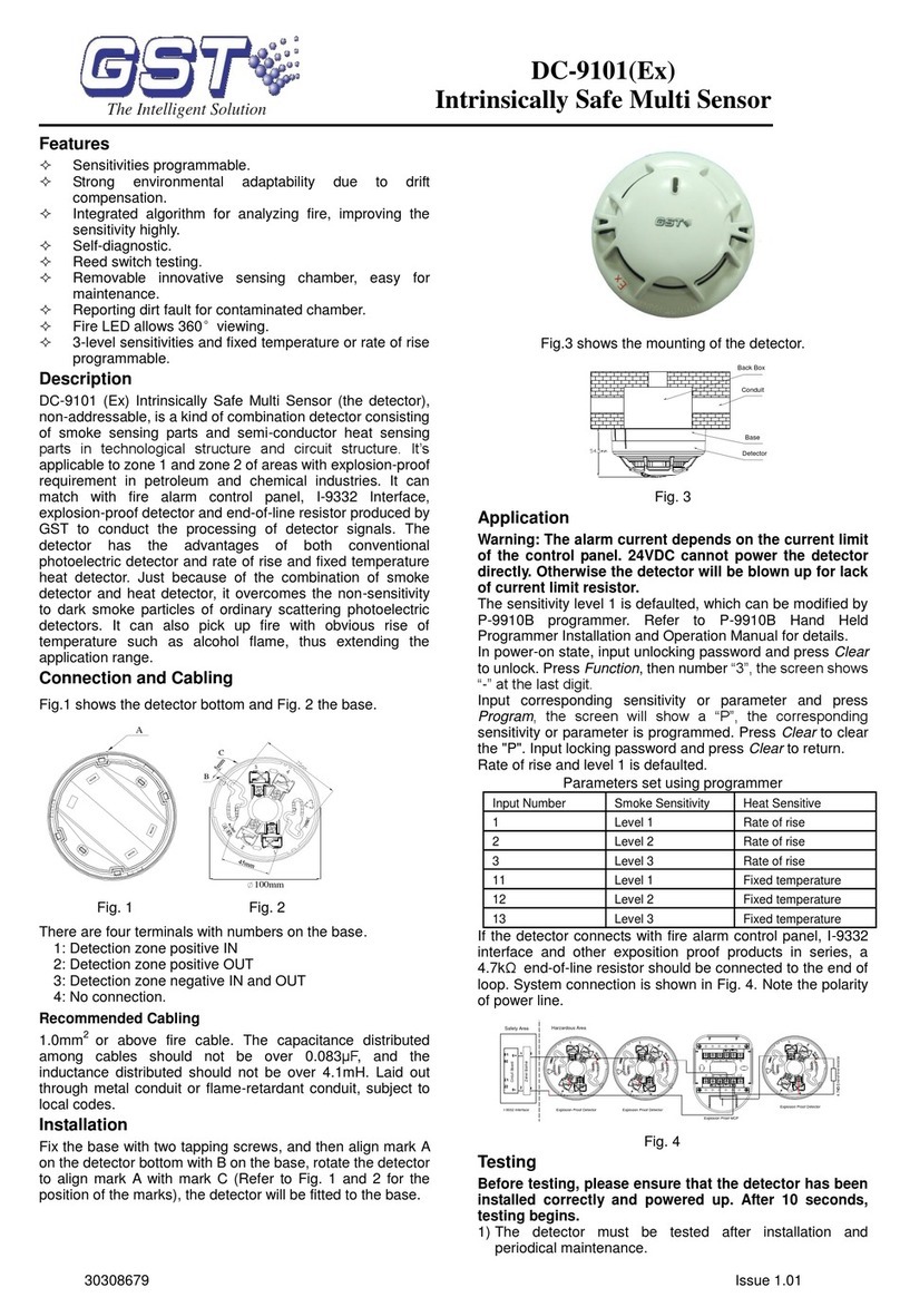 GST DC-9101(Ex) User manual