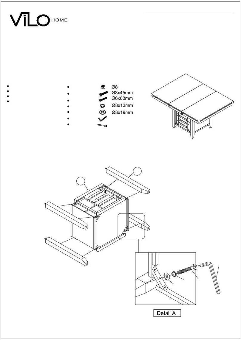 ViLO HOME PALERMO VH2800 Assembly instruction