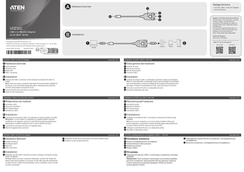 ATEN UC232C User manual