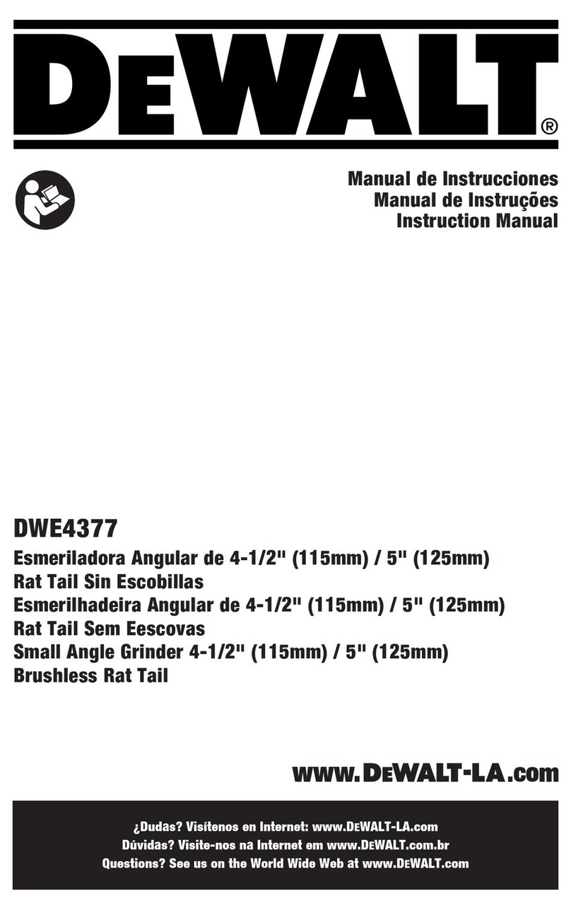 DeWalt DWE4377 User manual