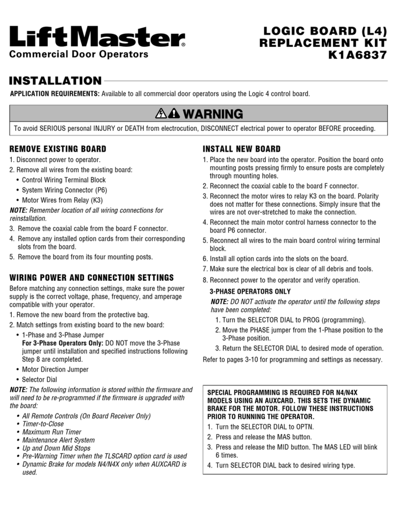 Chamberlain K1A6837 User manual