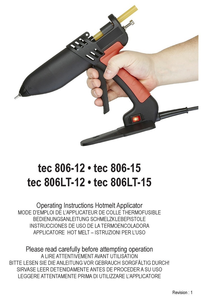 Power Adhesives tec 806-15 operating instructions