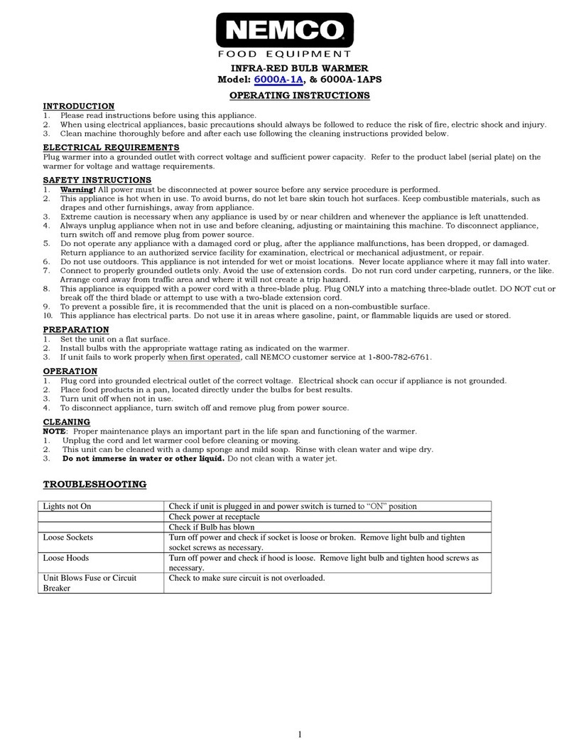 Nemco 6000A-1A User manual