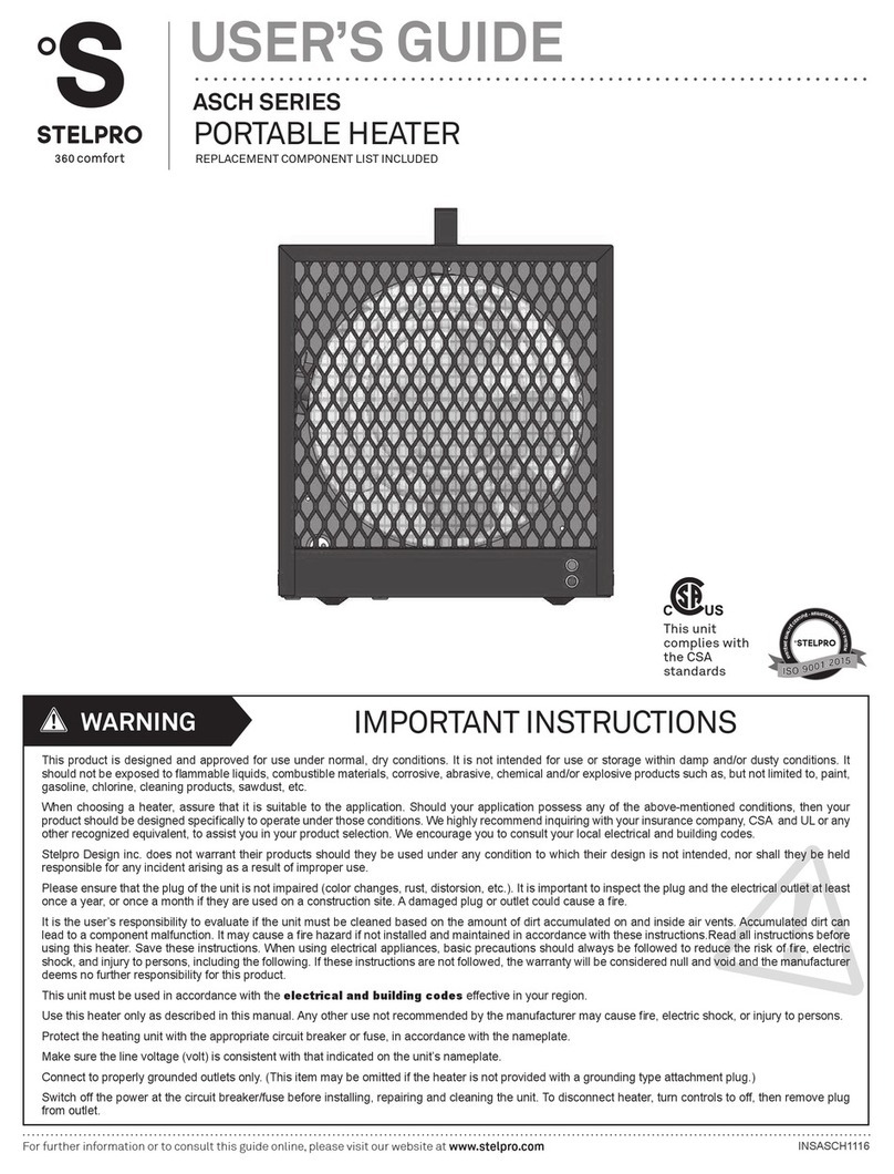 Stelpro ASCH Series user guide