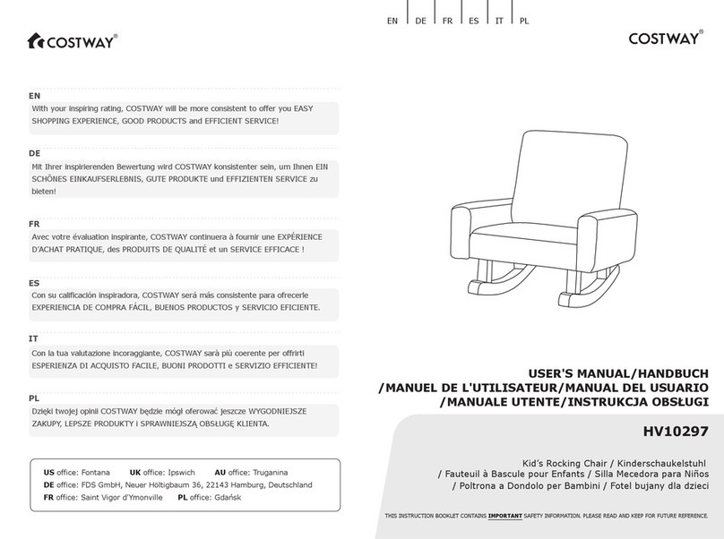 Costway HV10297 user manual Costway HV10297 user manual