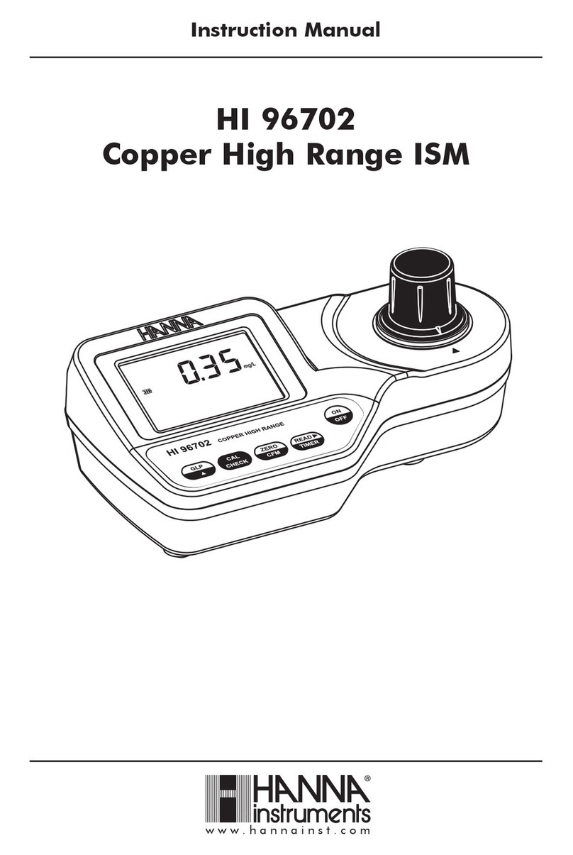 Hanna Instruments HI 96702 User manual
