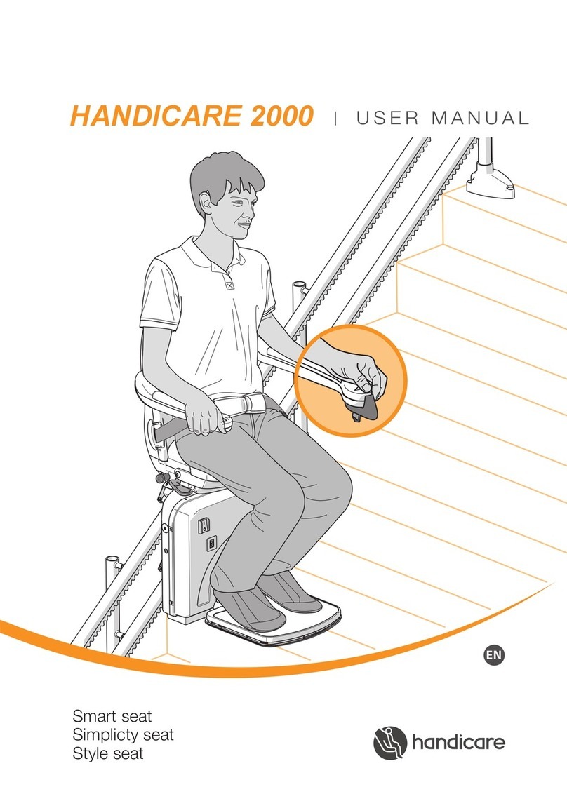 Handicare 2000 User manual Handicare 2000 User manual
