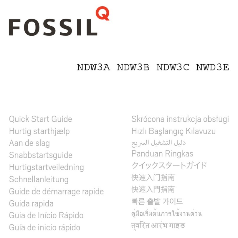 Fossil NDW3A User manual