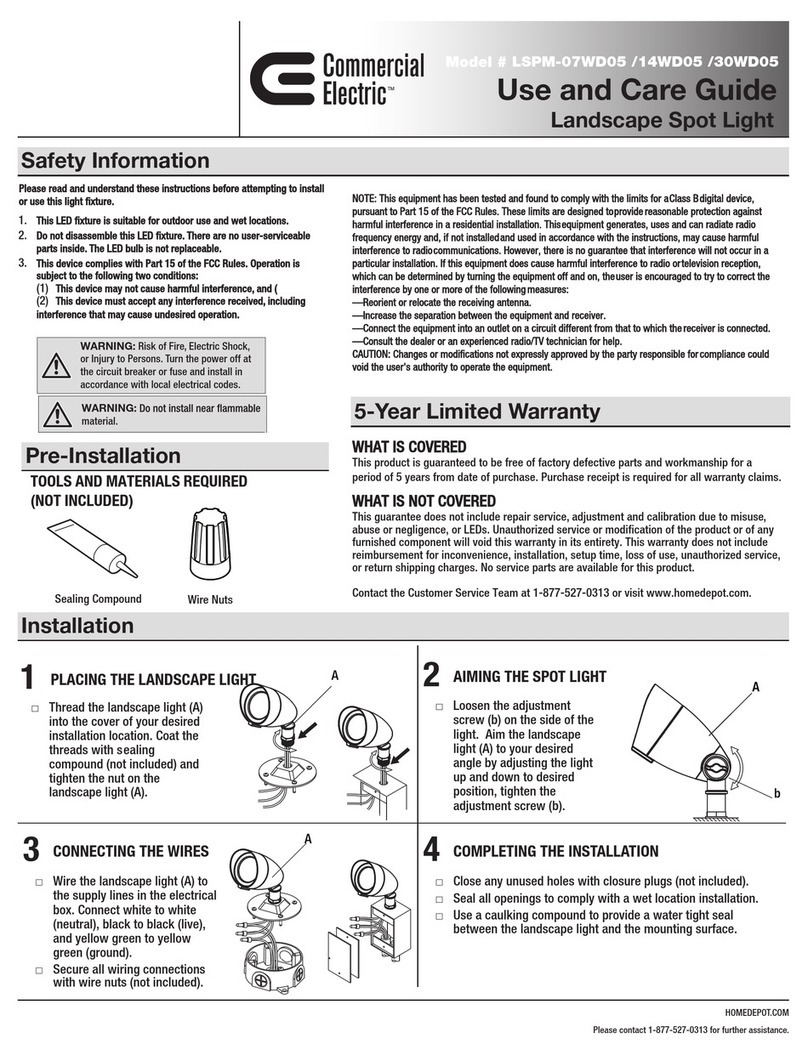Commercial Electric LSPM-14WD05 Use and care guide