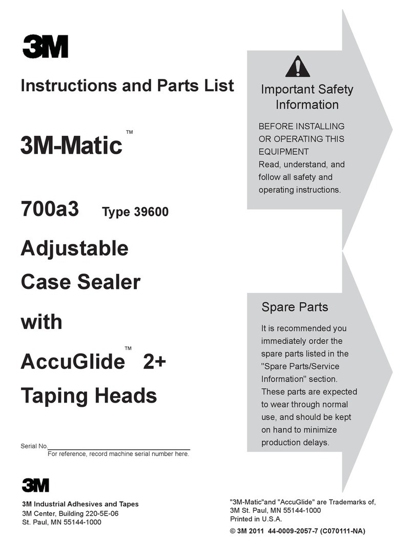 3M Matic 700a3 Instructions and parts list