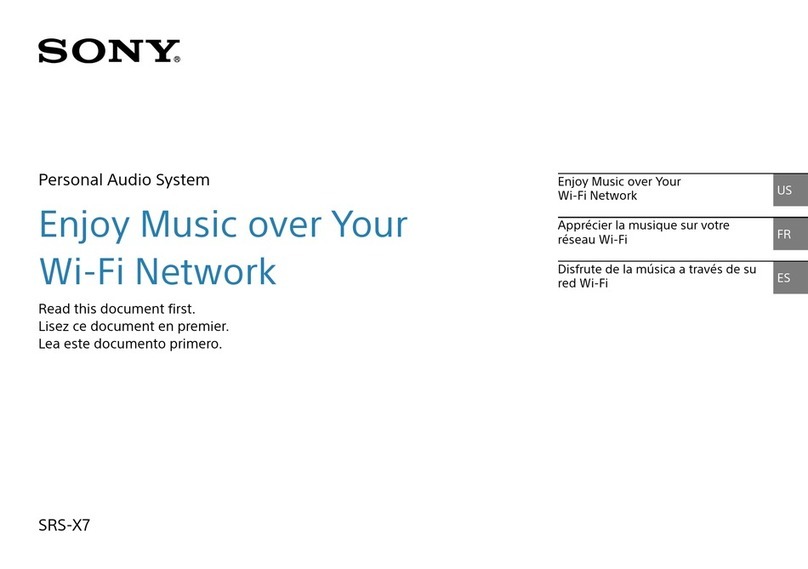 Sony SRS-X7 manual