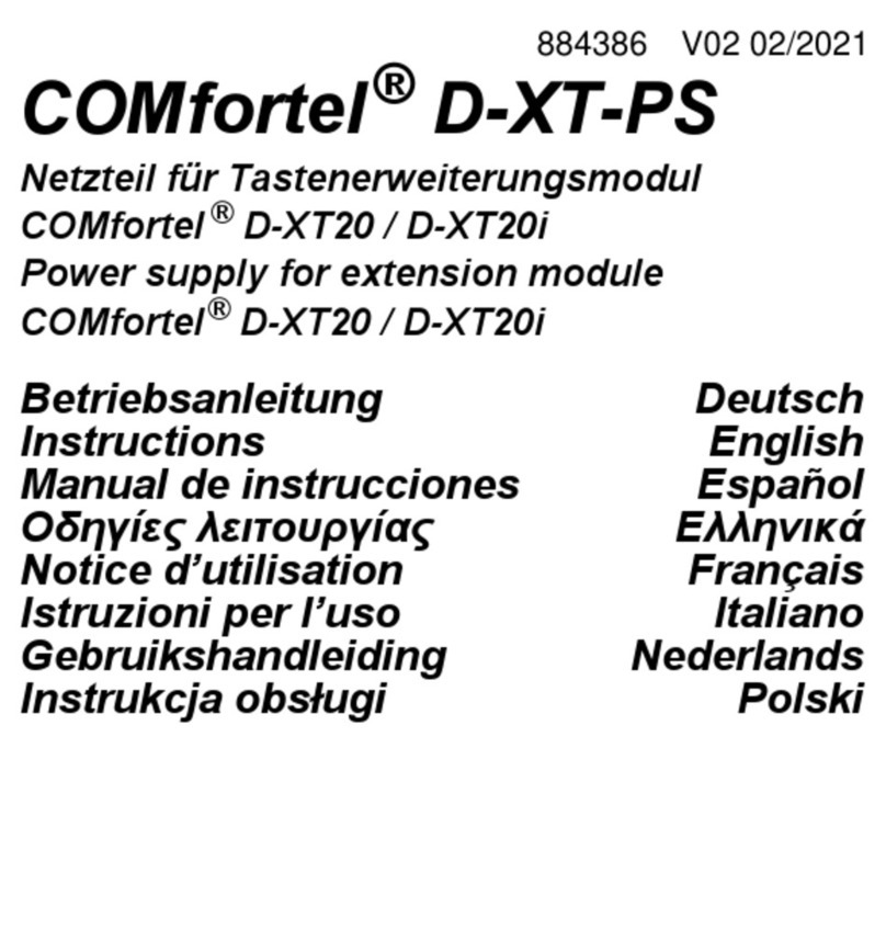 comfortel D-XT20 instructions
