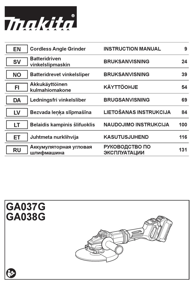 Makita GA038G XGT User manual
