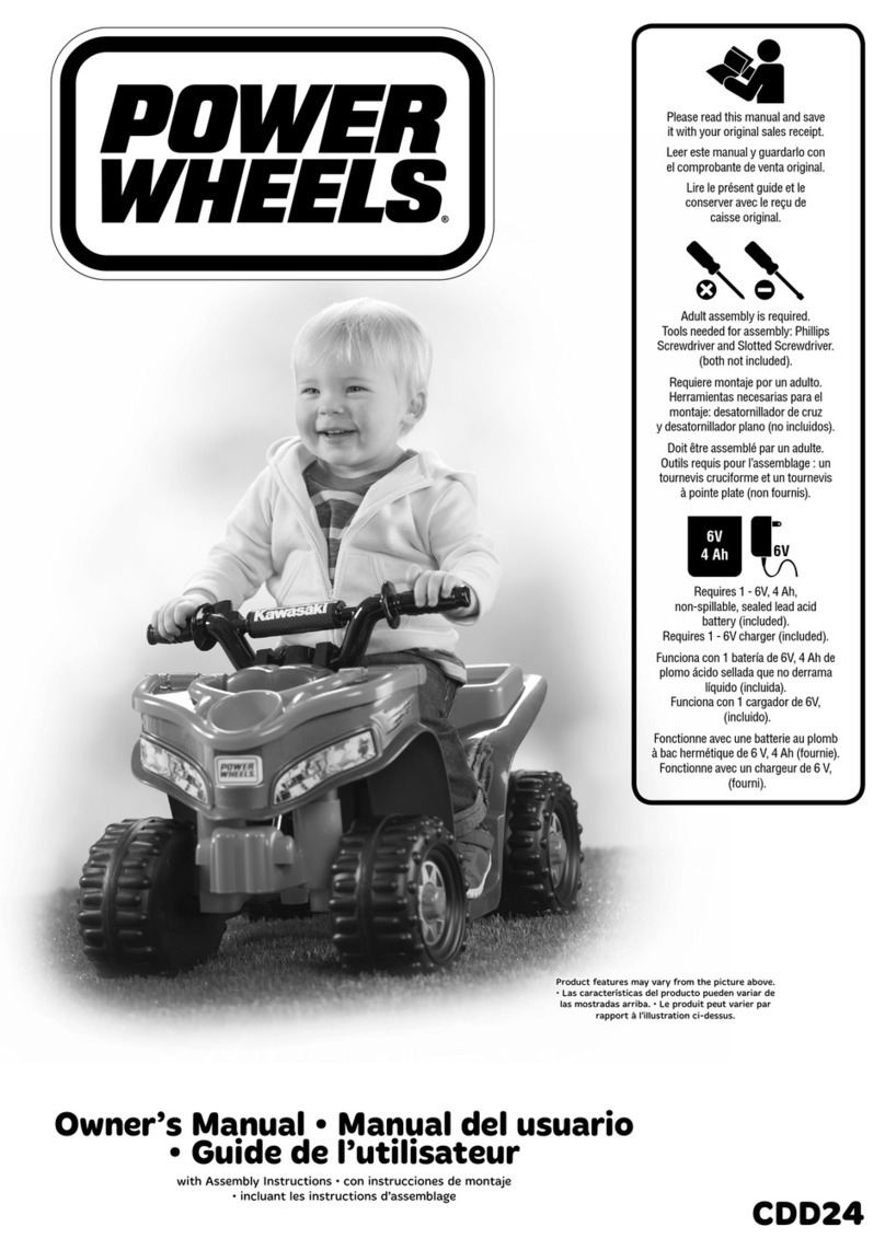 Power Wheels CDD24 owner's manual