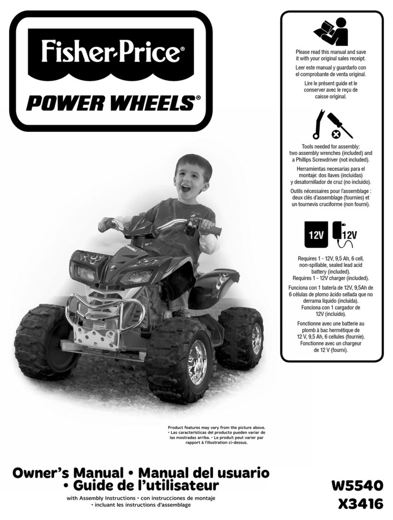 Fisher-Price POWER WHEELS W5540 owner's manual