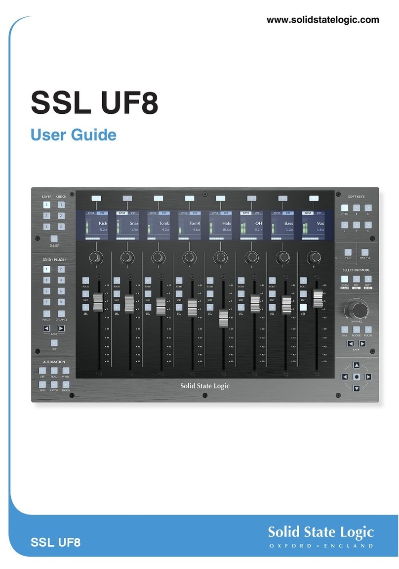 Solid State Logic UF8 User manual Solid State Logic UF8 User manual