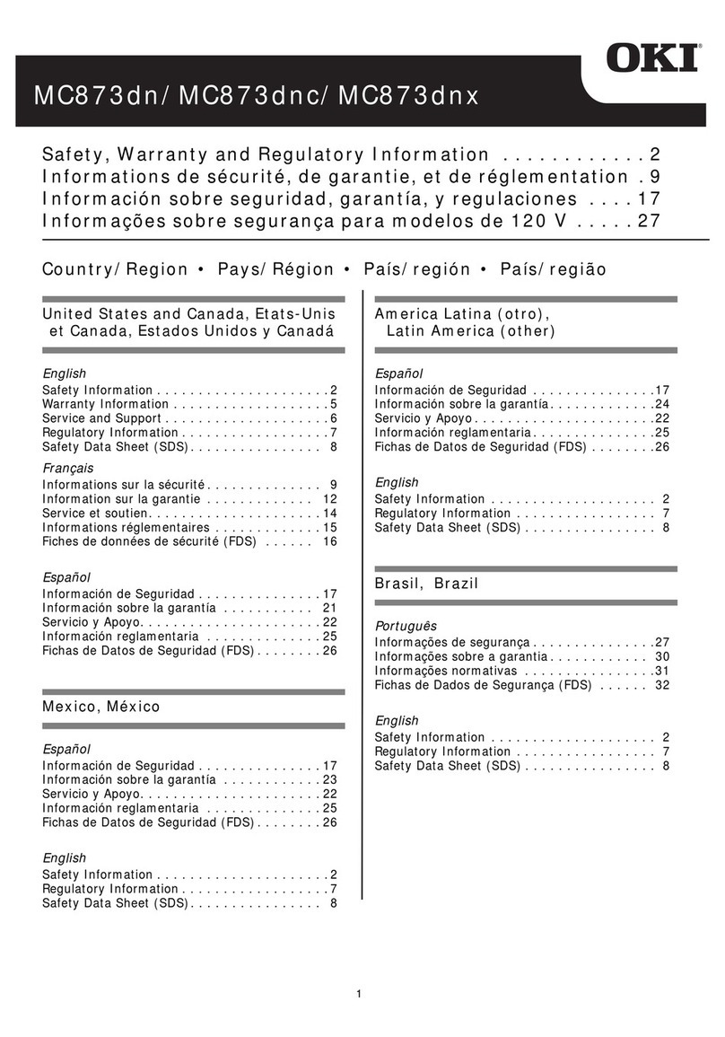 Oki MC873dnc User manual