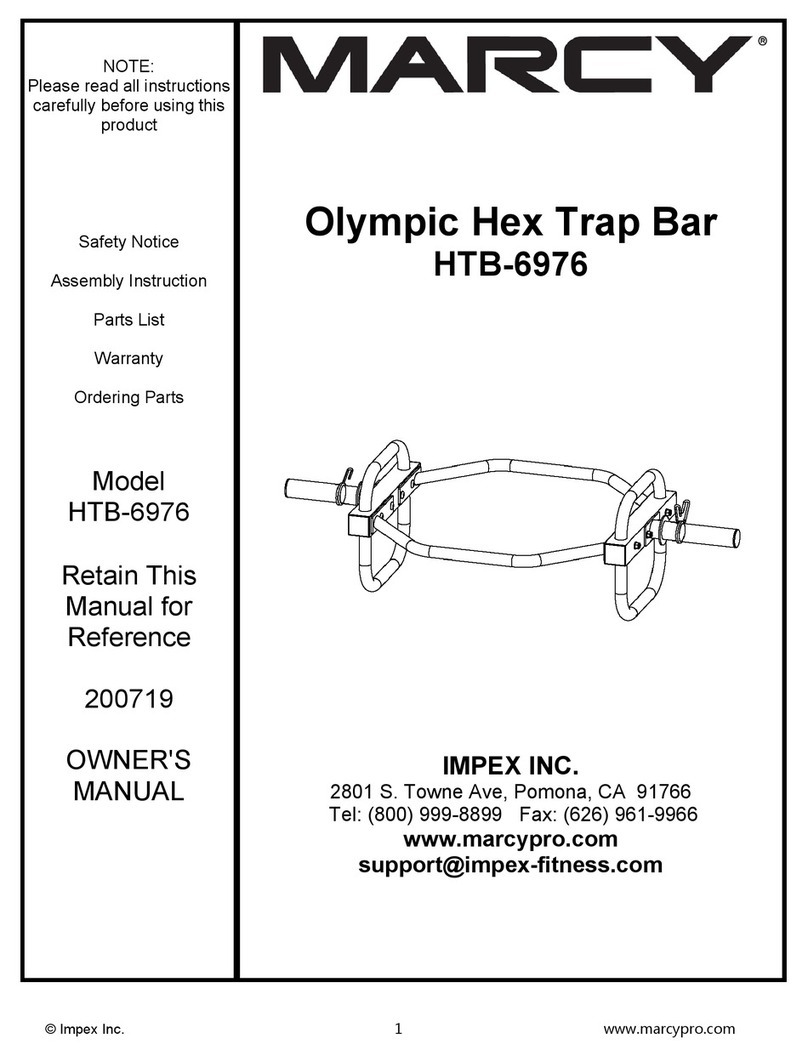 Impex MARCY HTB-6976 owner's manual