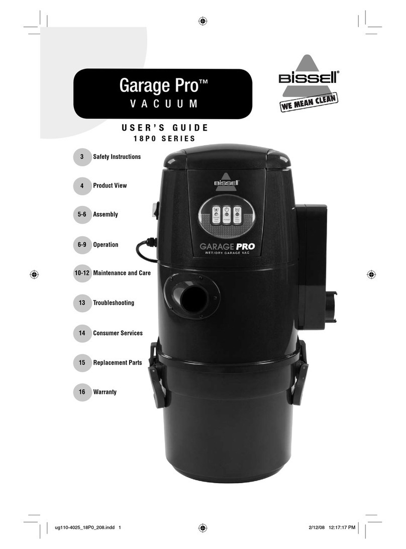 Bissell Garage Pro 18P03 user guide