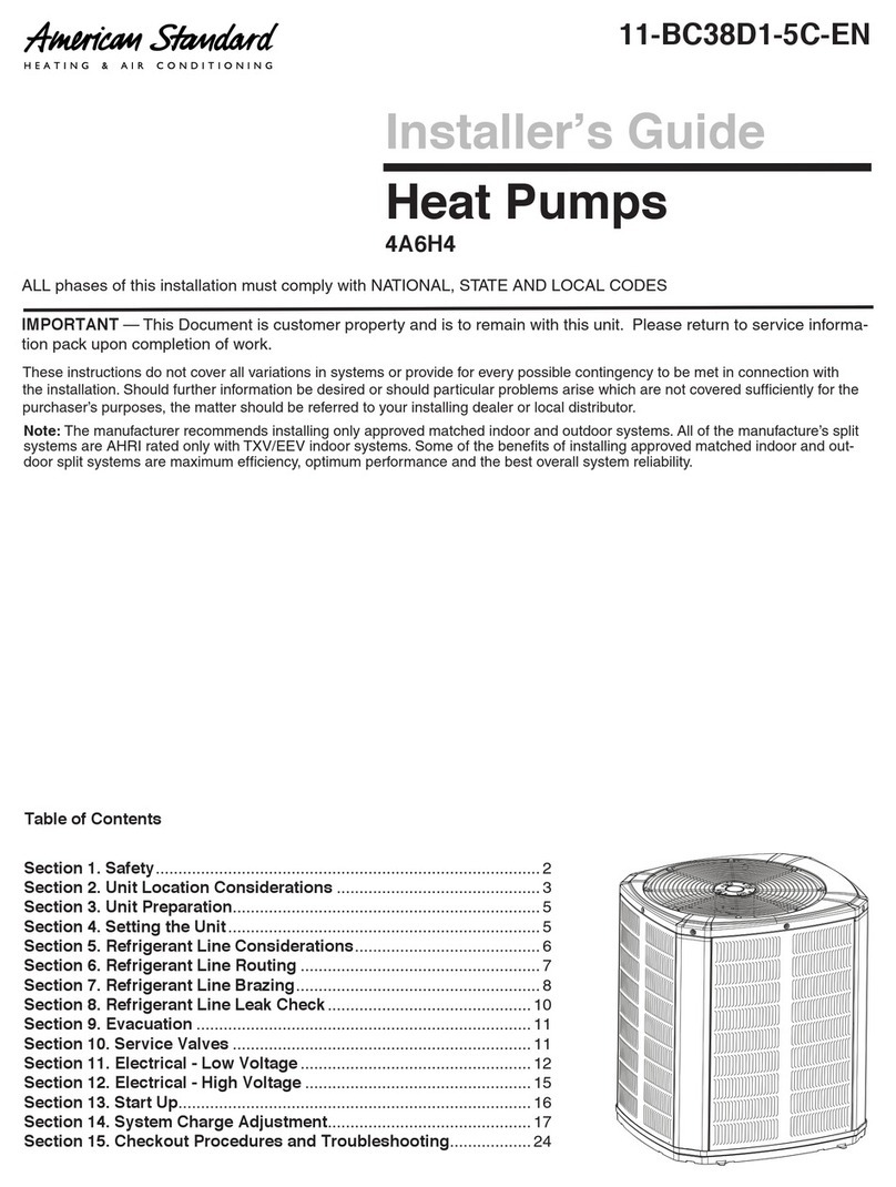 American Standard 4A6H4018N installation guide