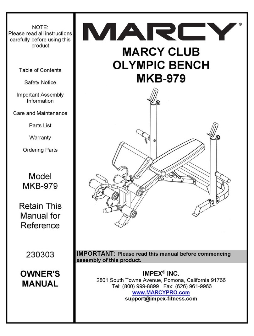 Impex MARCY CLUB MKB-979 owner's manual