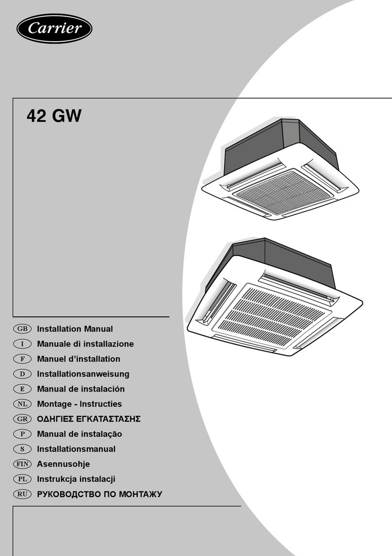 Carrier 42GW instruction manual