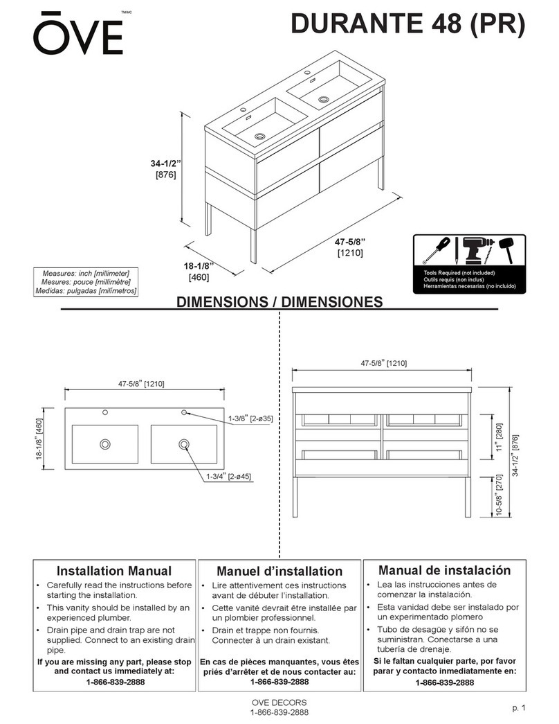 OVE DURANTE 48 User manual