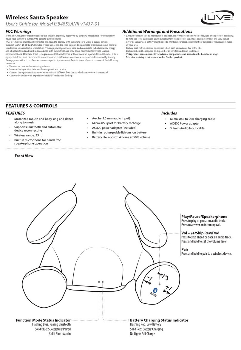 iLive ISB485SANR User manual iLive ISB485SANR User manual