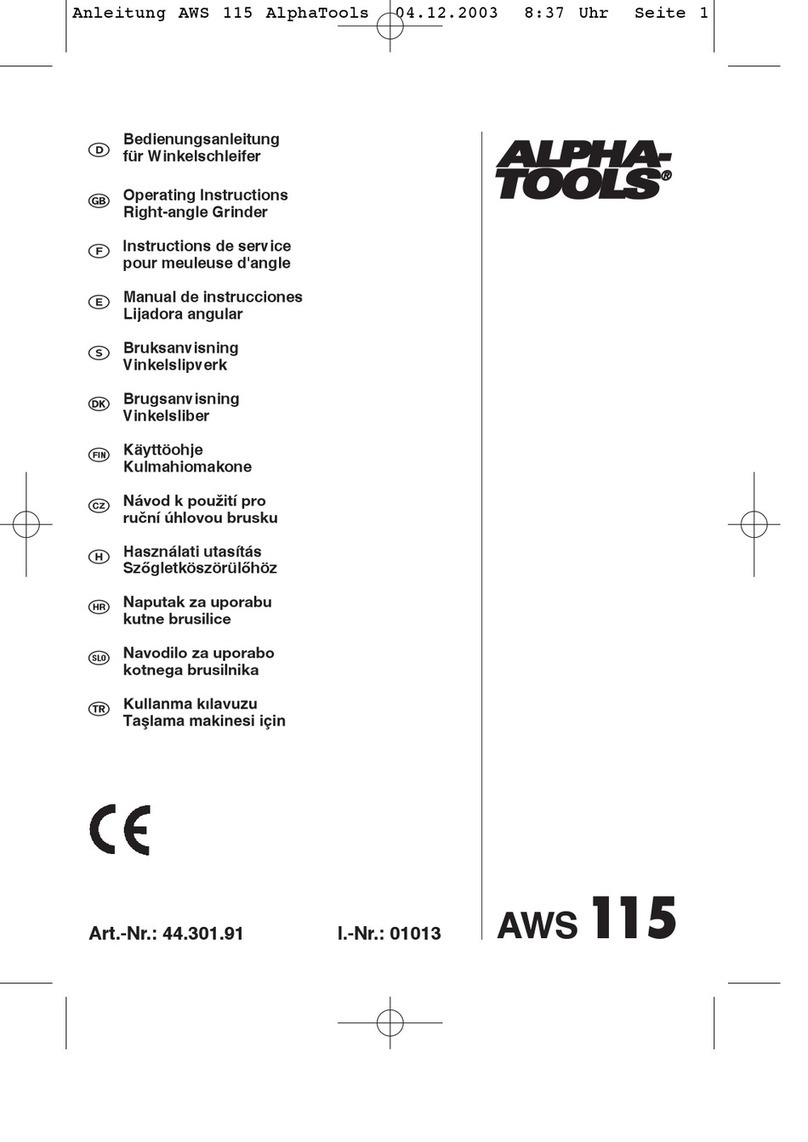 Alpha tools AWS 115 User manual