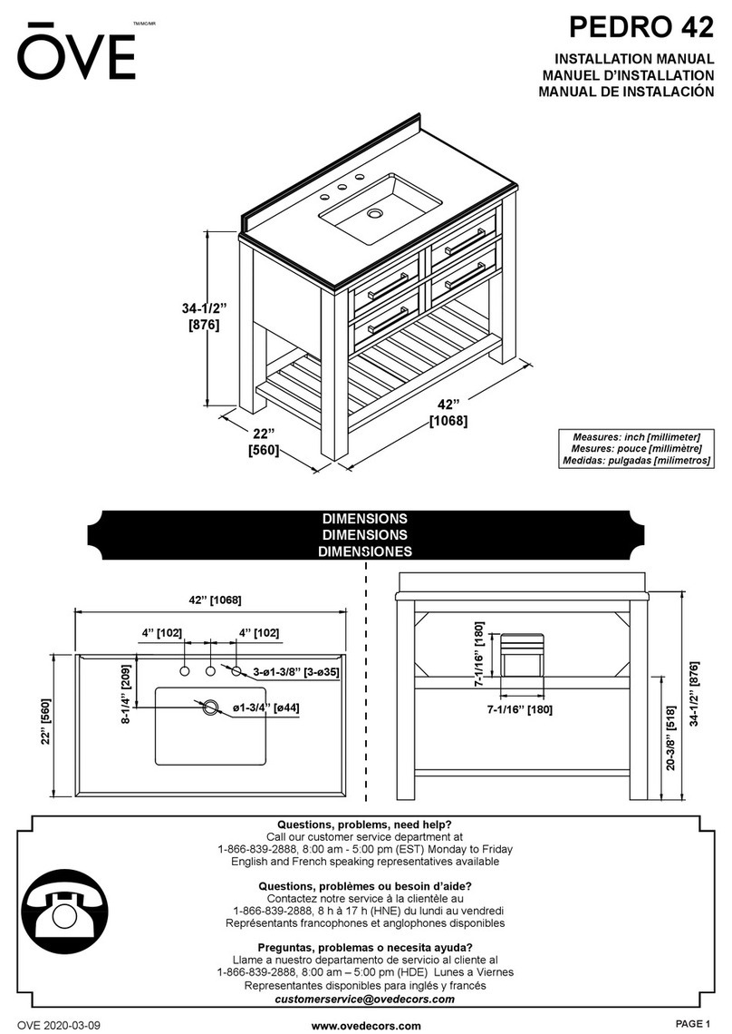 OVE PEDRO 42 User manual