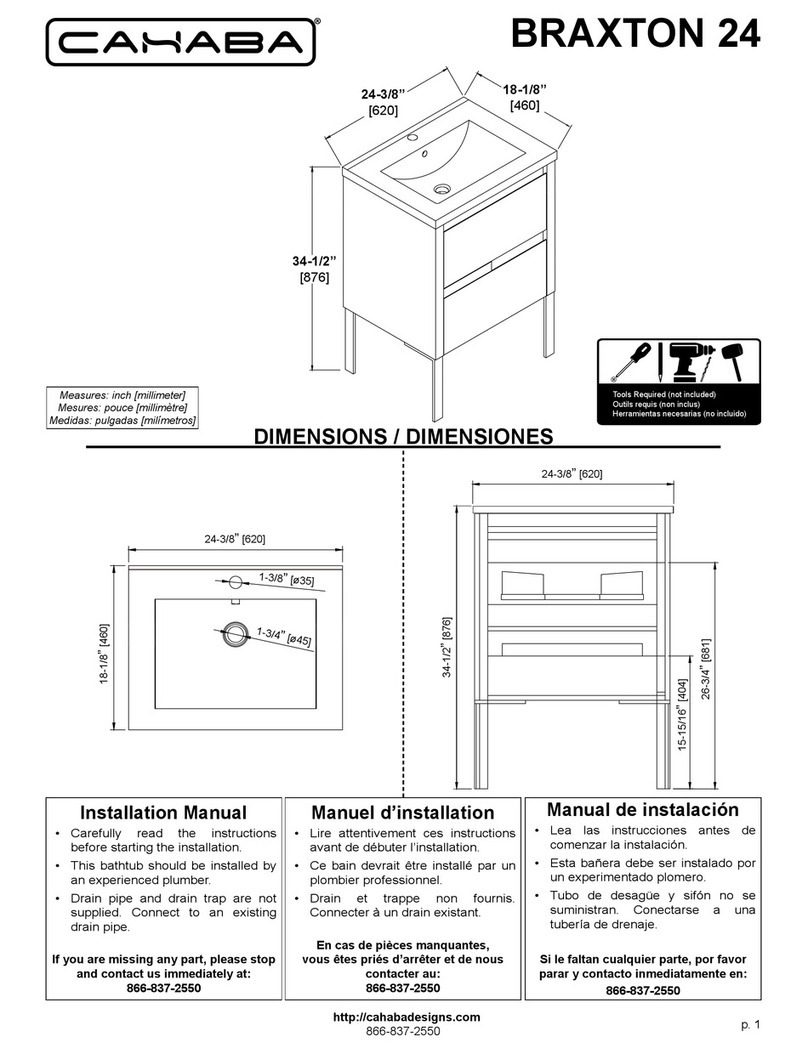 CAHABA BRAXTON 24 User manual