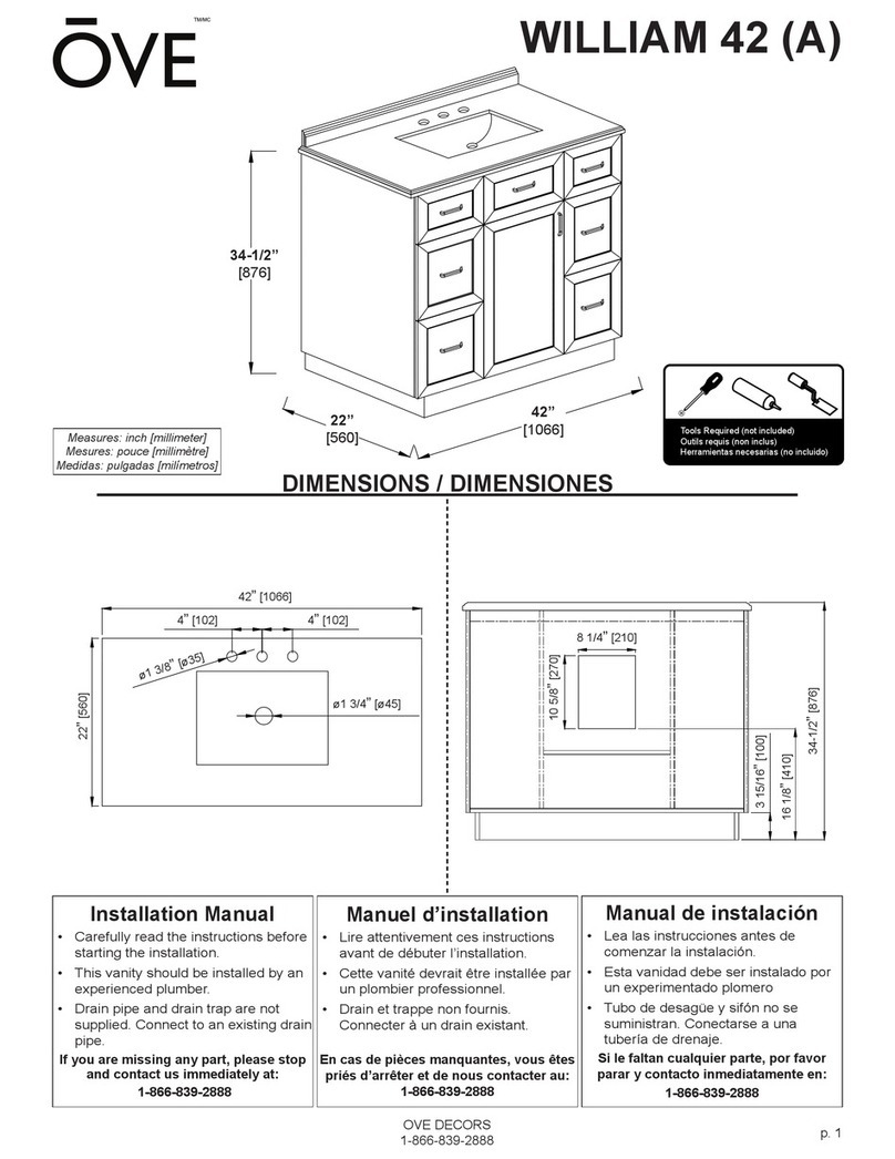 OVE WILLIAM 42 instruction manual OVE WILLIAM 42 instruction manual