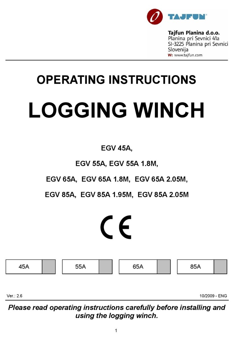 Tajfun EGV 45A operating instructions