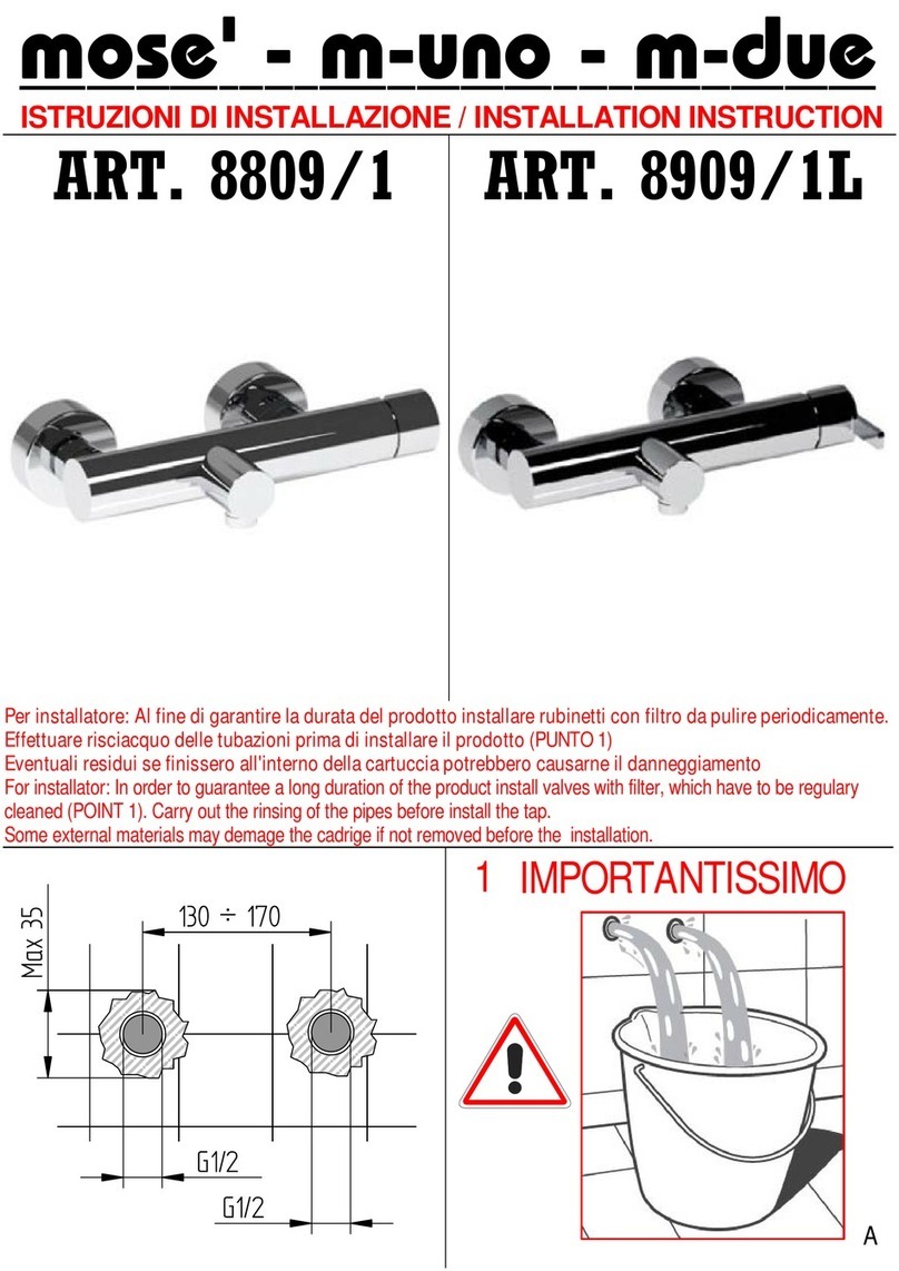 BELLOSTA mose 8809/1 installation instructions BELLOSTA mose 8809/1 installation instructions
