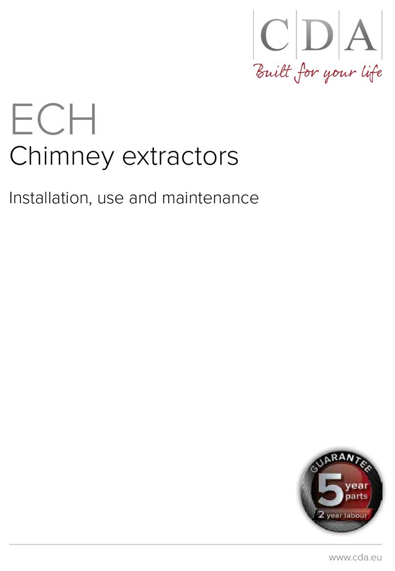 CDA ECH91BL Instructions for installation, use and maintenance manual