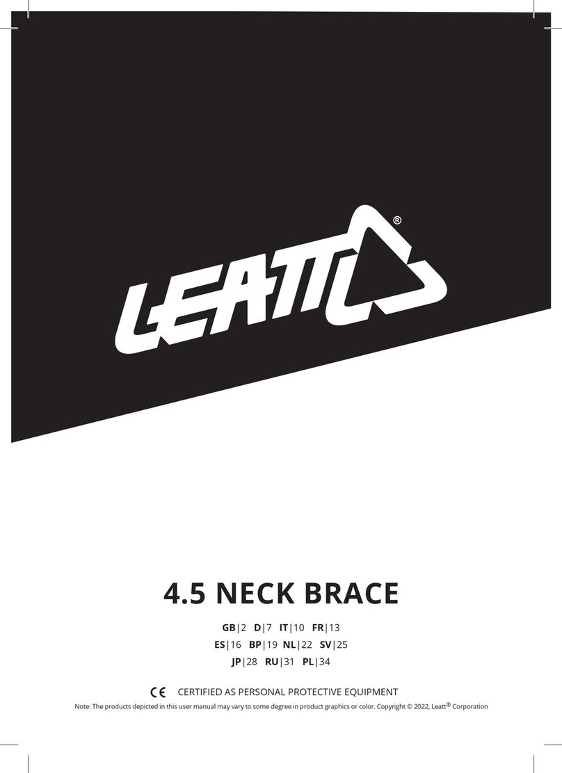 Leatt Body Protector 4.5 Junior User manual