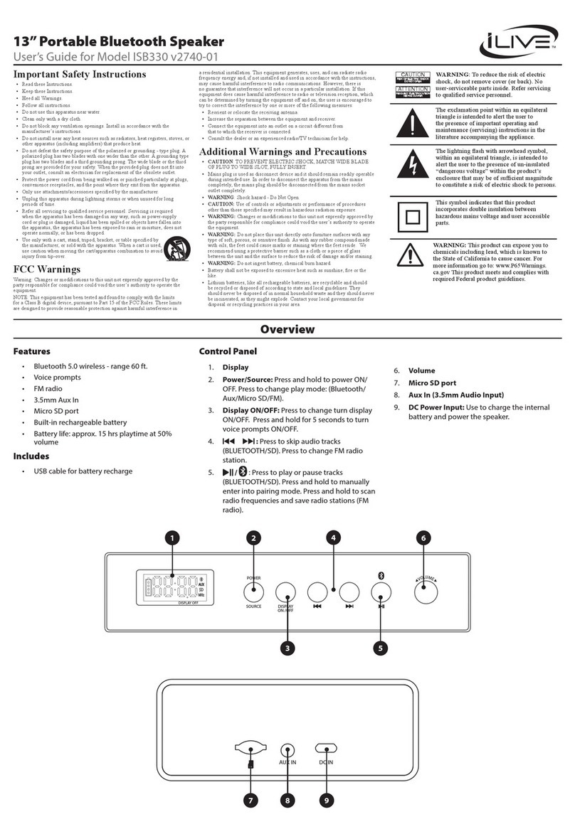 iLive ISB330 user guide