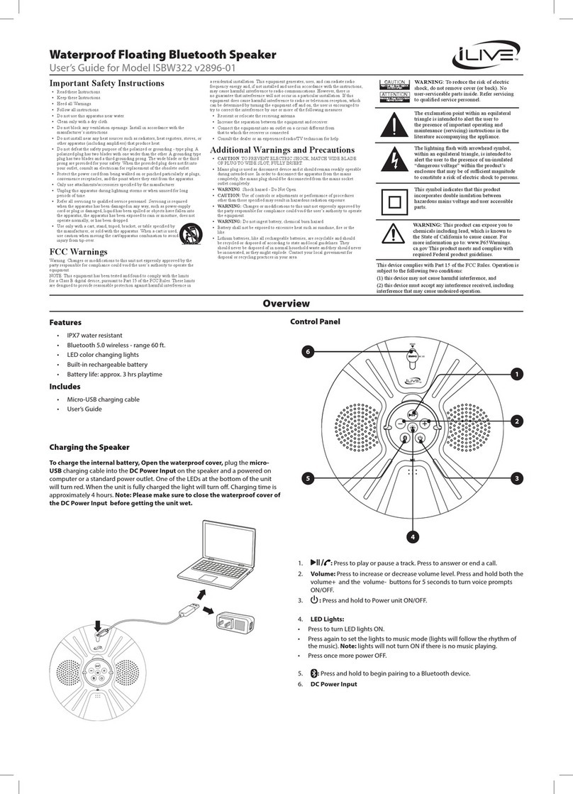 iLive ISBW322BU user guide