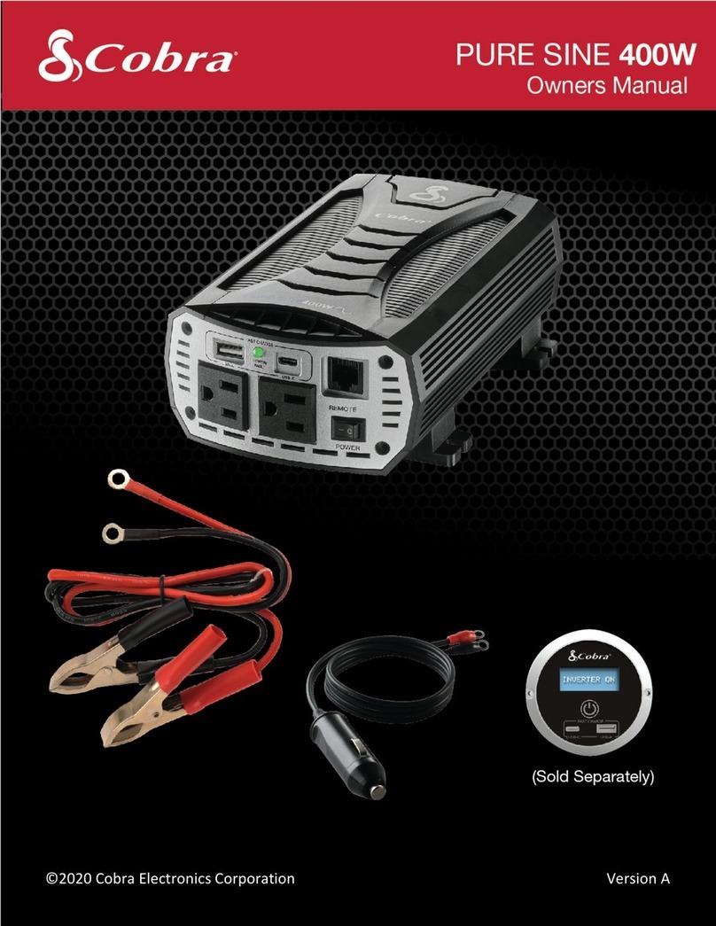 Cobra PURE SHINE 400P owner's manual