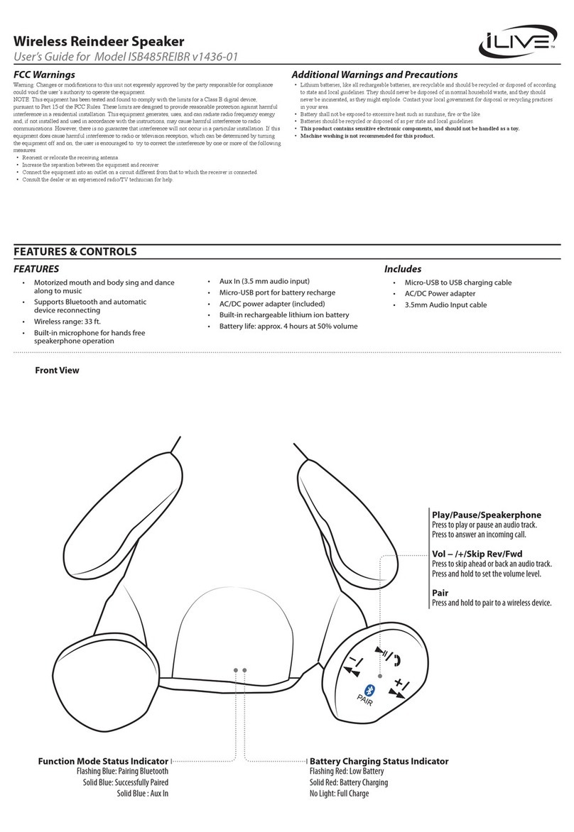 iLive ISB485REIBR user guide