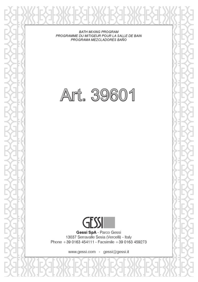 Gessi 39601 Bath Mixing Program
